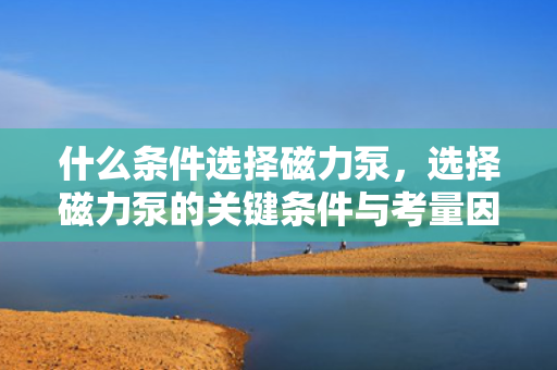 什么条件选择磁力泵，选择磁力泵的关键条件与考量因素