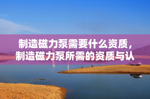 制造磁力泵需要什么资质，制造磁力泵所需的资质与认证要求