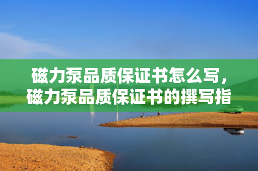磁力泵品质保证书怎么写，磁力泵品质保证书的撰写指南