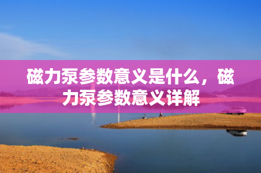 磁力泵参数意义是什么，磁力泵参数意义详解