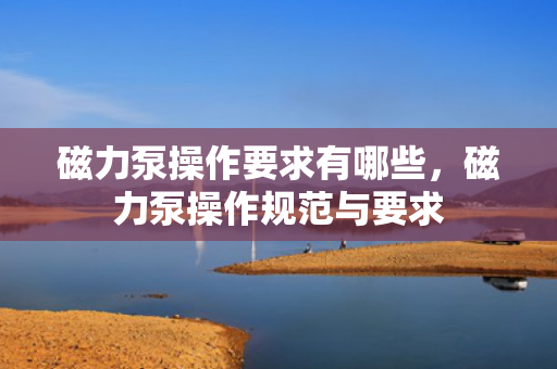 磁力泵操作要求有哪些，磁力泵操作规范与要求