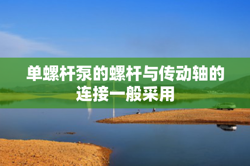 单螺杆泵的螺杆与传动轴的连接一般采用