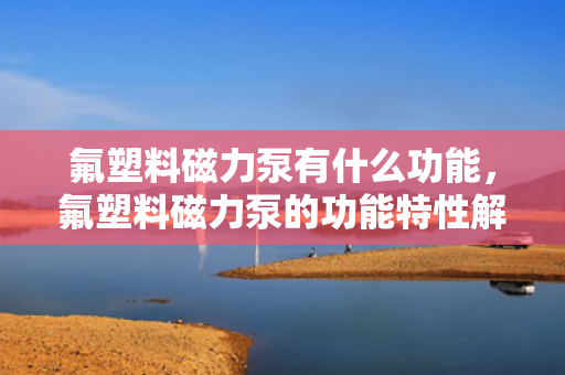 氟塑料磁力泵有什么功能，氟塑料磁力泵的功能特性解析