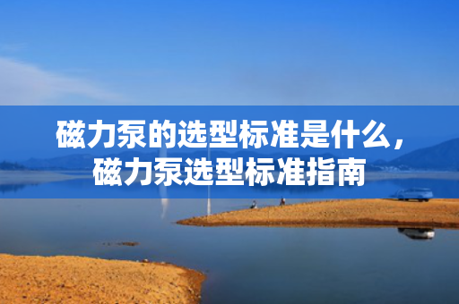 磁力泵的选型标准是什么，磁力泵选型标准指南