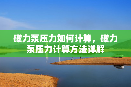 磁力泵压力如何计算，磁力泵压力计算方法详解