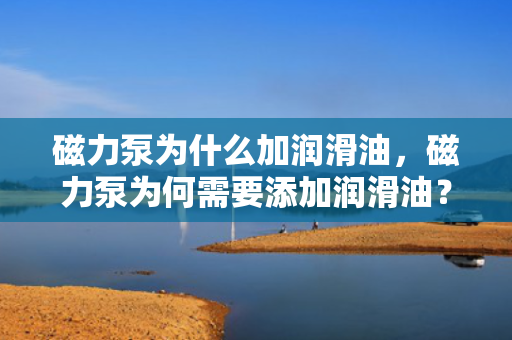 磁力泵为什么加润滑油，磁力泵为何需要添加润滑油？