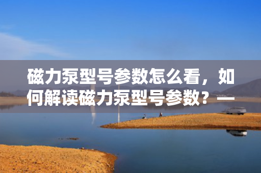 磁力泵型号参数怎么看，如何解读磁力泵型号参数？——一份简明指南