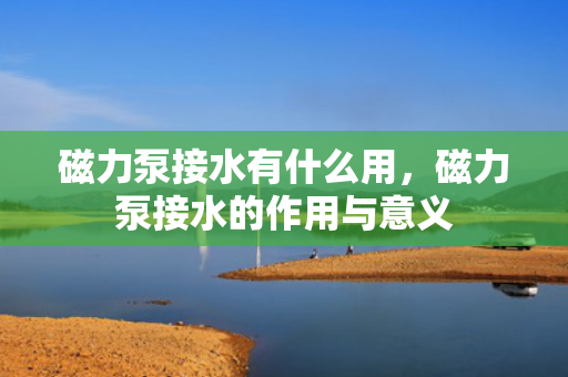 磁力泵接水有什么用，磁力泵接水的作用与意义
