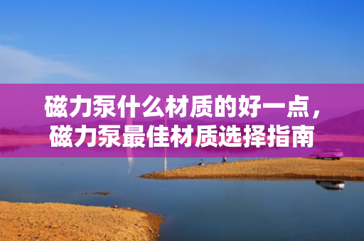 磁力泵什么材质的好一点，磁力泵最佳材质选择指南