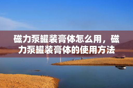 磁力泵罐装膏体怎么用，磁力泵罐装膏体的使用方法