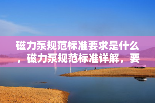 磁力泵规范标准要求是什么，磁力泵规范标准详解，要求与准则一览