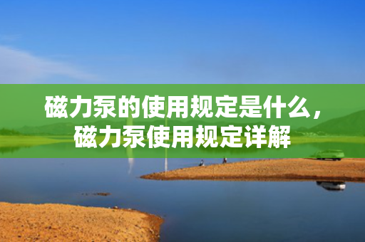 磁力泵的使用规定是什么，磁力泵使用规定详解