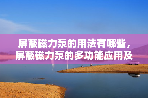 屏蔽磁力泵的用法有哪些，屏蔽磁力泵的多功能应用及使用方法