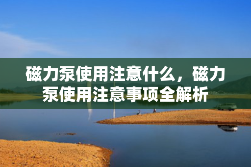 磁力泵使用注意什么，磁力泵使用注意事项全解析