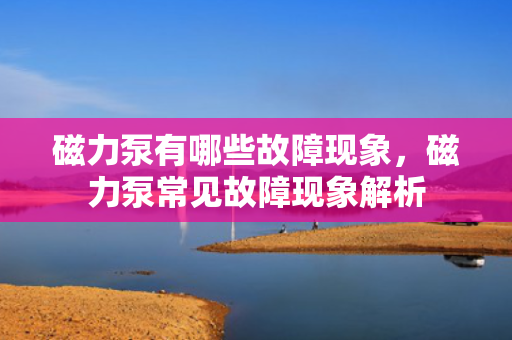 磁力泵有哪些故障现象，磁力泵常见故障现象解析
