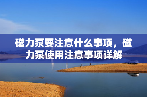 磁力泵要注意什么事项，磁力泵使用注意事项详解