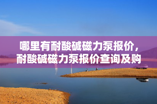 哪里有耐酸碱磁力泵报价，耐酸碱磁力泵报价查询及购买指南