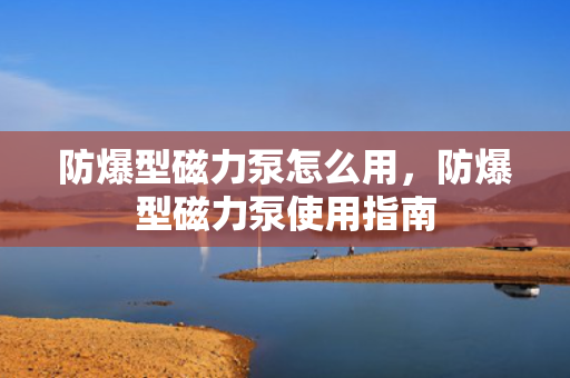 防爆型磁力泵怎么用，防爆型磁力泵使用指南