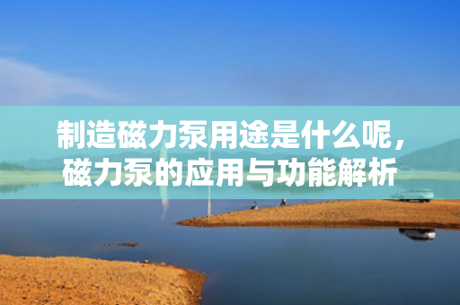 制造磁力泵用途是什么呢，磁力泵的应用与功能解析