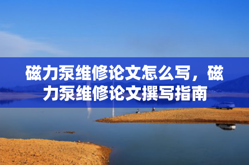 磁力泵维修论文怎么写，磁力泵维修论文撰写指南
