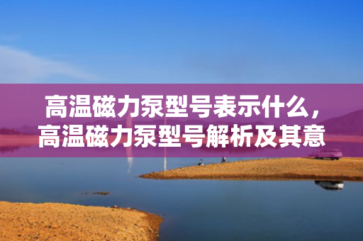 高温磁力泵型号表示什么，高温磁力泵型号解析及其意义