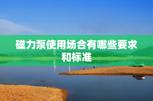 磁力泵使用场合有哪些要求和标准
