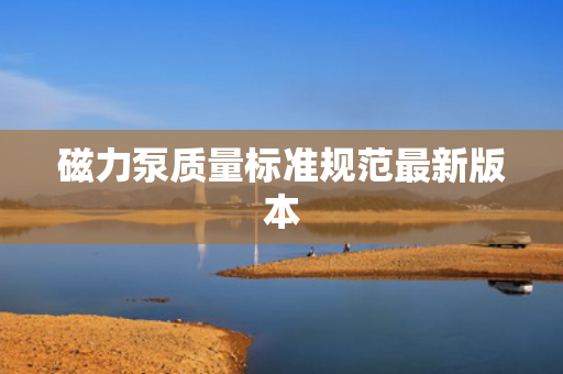 磁力泵质量标准规范最新版本