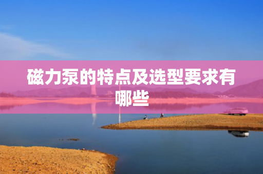磁力泵的特点及选型要求有哪些