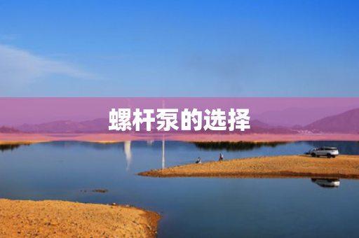 螺杆泵的选择