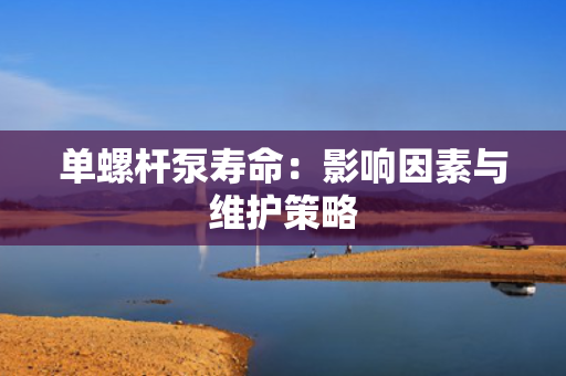 单螺杆泵寿命：影响因素与维护策略