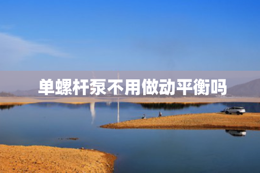  单螺杆泵不用做动平衡吗
