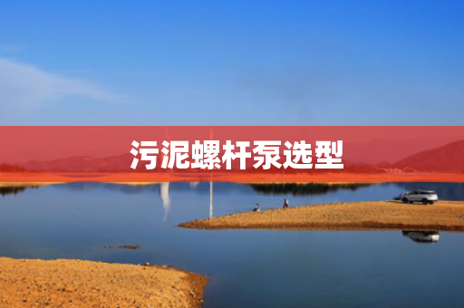  污泥螺杆泵选型