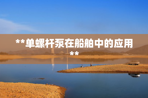 **单螺杆泵在船舶中的应用**