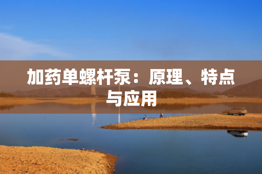加药单螺杆泵：原理、特点与应用