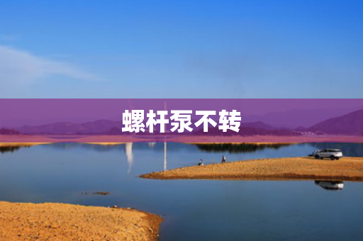 螺杆泵不转