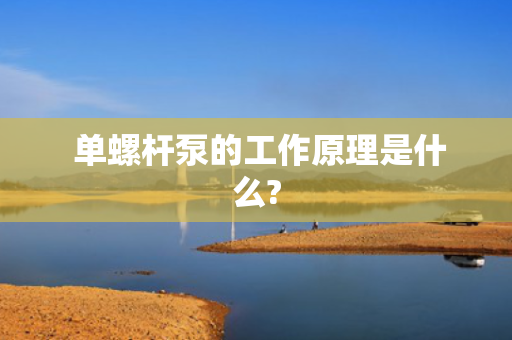  单螺杆泵的工作原理是什么?