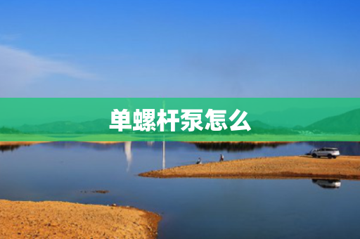 单螺杆泵怎么