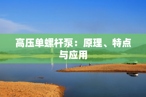 高压单螺杆泵：原理、特点与应用