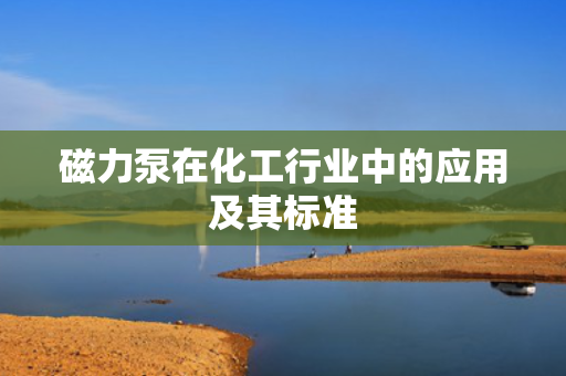 磁力泵在化工行业中的应用及其标准