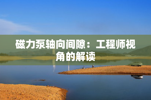 磁力泵轴向间隙：工程师视角的解读