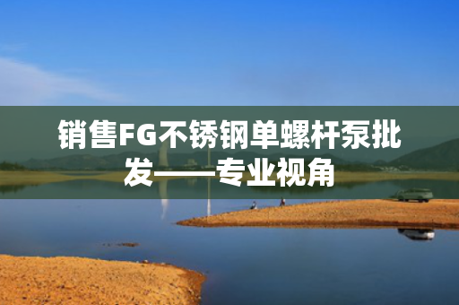 销售FG不锈钢单螺杆泵批发——专业视角