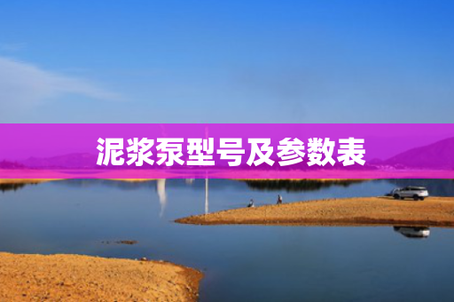  泥浆泵型号及参数表