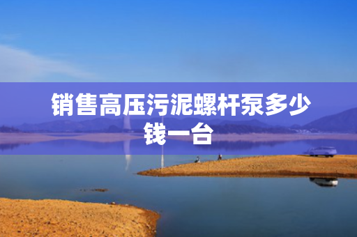  销售高压污泥螺杆泵多少钱一台