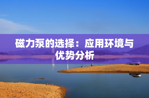 磁力泵的选择：应用环境与优势分析