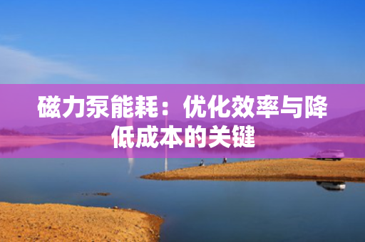 磁力泵能耗：优化效率与降低成本的关键