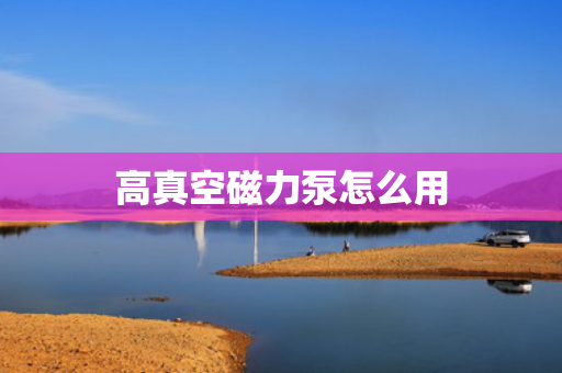 高真空磁力泵怎么用