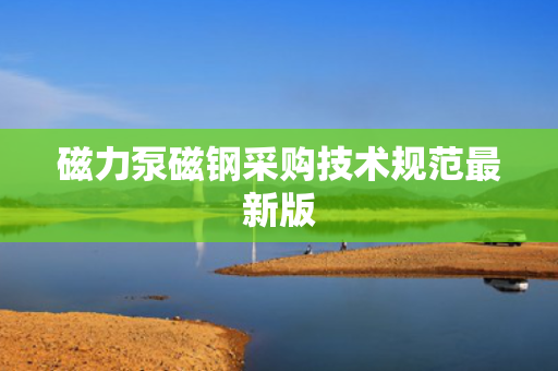 磁力泵磁钢采购技术规范最新版