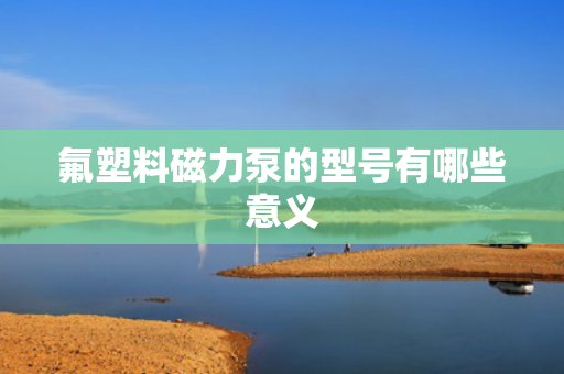 氟塑料磁力泵的型号有哪些意义