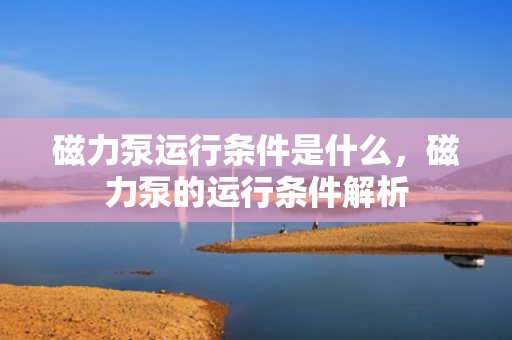 磁力泵运行条件是什么，磁力泵的运行条件解析