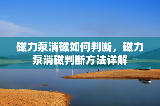 磁力泵消磁如何判断，磁力泵消磁判断方法详解